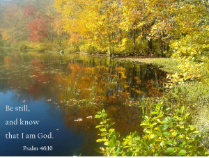 You may not be able to go to a literal place like this, but you can create a place like this in your heart and carry it with you wherever you go today.